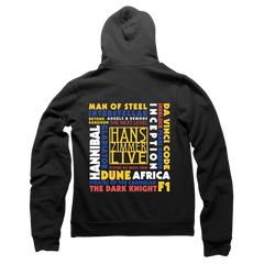 BLACK "LOGO / TRACKLIST" HOODED SWEATSHIRT