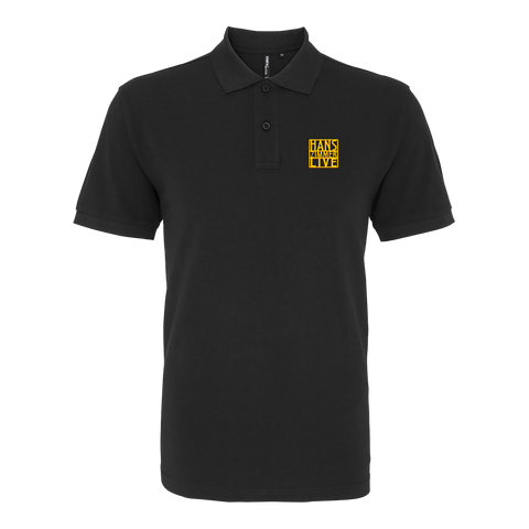 BLACK "LOGO" POLO SHIRT