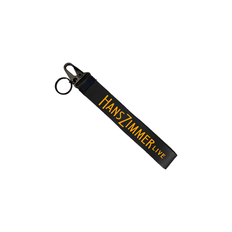 BLACK "TEXT LOGO" KEYCHAIN