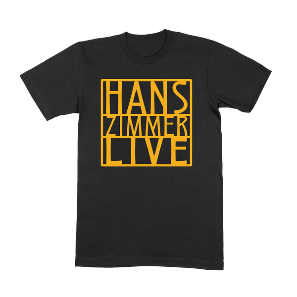 GOLD LOGO BLACK T-SHIRT