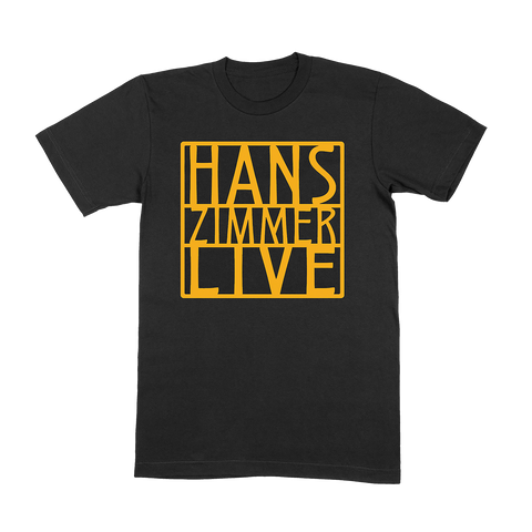 GOLD LOGO BLACK T-SHIRT