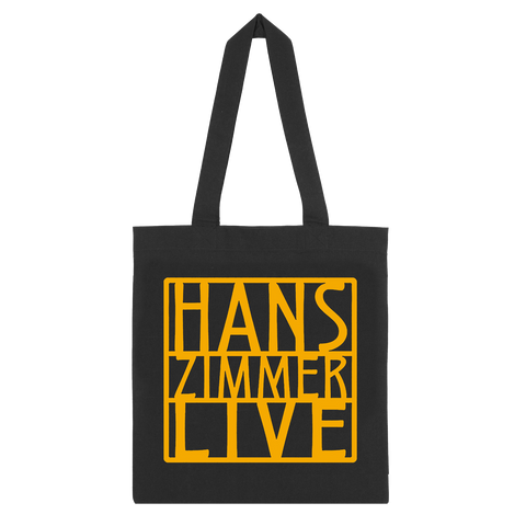 GOLD LOGO BLACK TOTE BAG