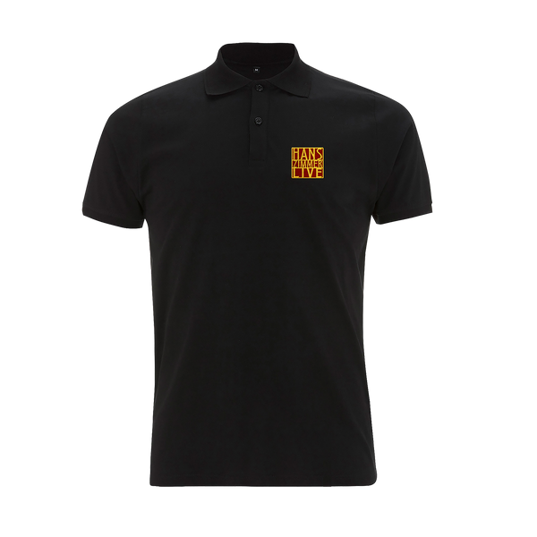 EMBROIDERED LOGO BLACK POLO SHIRT