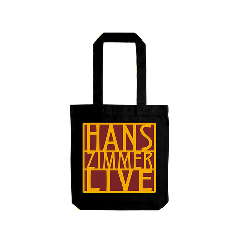 RED & GOLD LOGO BLACK TOTE BAG